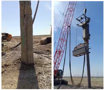 DN325 Ống ăn Tần số rung động 45-55 Hz Ấn Độ Hiệu suất đáng tin cậy của Vibroflot Construction