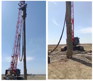 DN325 Ống ăn Tần số rung động 45-55 Hz Ấn Độ Hiệu suất đáng tin cậy của Vibroflot Construction