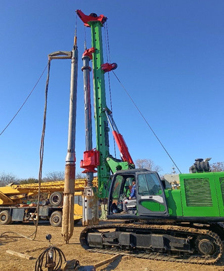 BVEM 2600 r/min tốc độ xoay Vibroflotation Thiết bị gắn trên máy đào chia sẻ hệ thống điện thủy lực