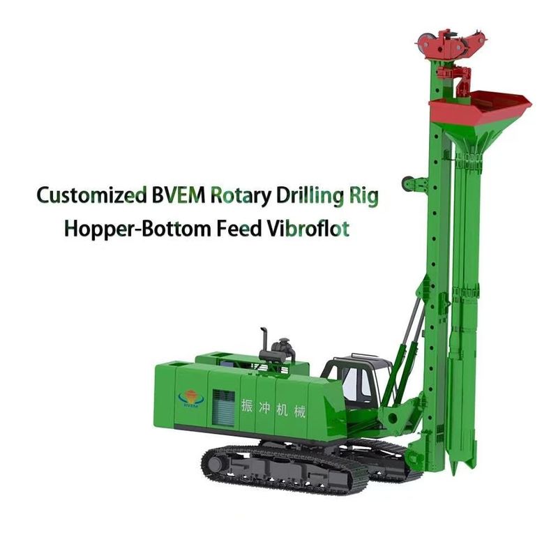 Nhà sản xuất Trung Quốc, thiết bị Vibroflotation lực ly tâm 214kN gắn trên giàn khoan, chia sẻ hệ thống điện