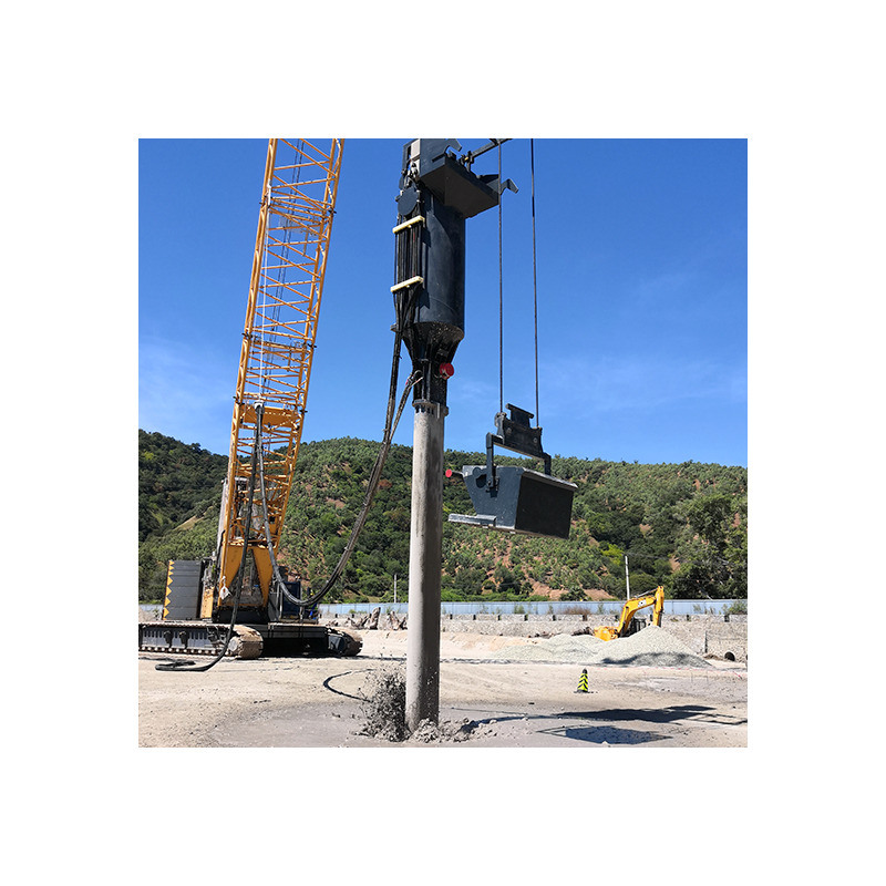 Cải thiện nền đất bằng thiết bị Vibroflot thép ở áp suất 300 Bar và chiều dài 2963 mm