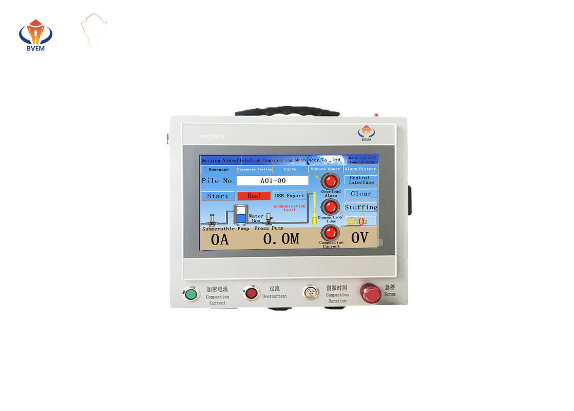 Điều khiển từ xa Máy ghi dữ liệu Vibroflotation / Thiết bị ghi dữ liệu Kích thước màn hình 10 inch