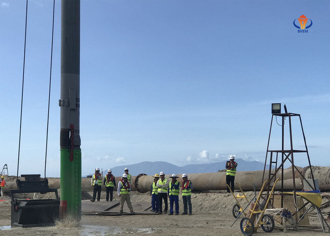 Nguồn cấp dữ liệu đáy hiệu suất cao Làm mát bằng nước tuần hoàn Vibroflot cho đống đá Vibroflotation
