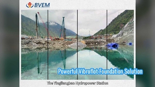 Giải pháp làm móng hiệu quả cột đá Vibroflot 180KW